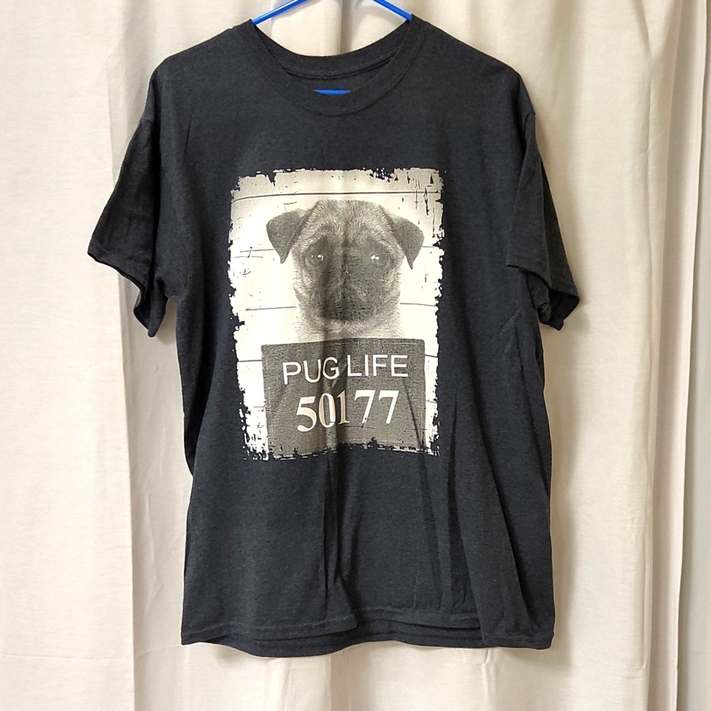 Medium - Grey - Pug Life Tshirt